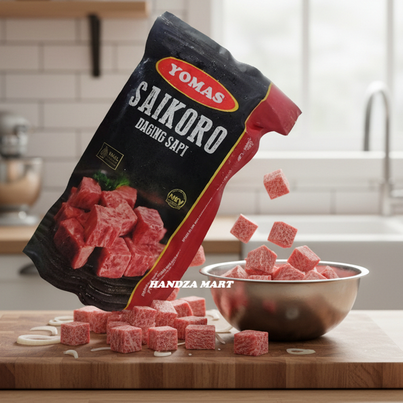 Yomas Saikoro Beef | Yomas Daging Sapi Potong Dadu | Yomas Daging Persegi