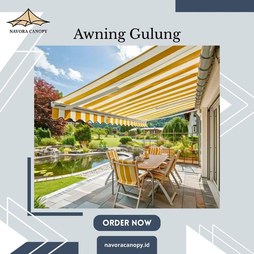 Canopy Lipat Awning Gulung Elektrik Manual Bergaransi Semarang - Kanopi Outdoor Murah