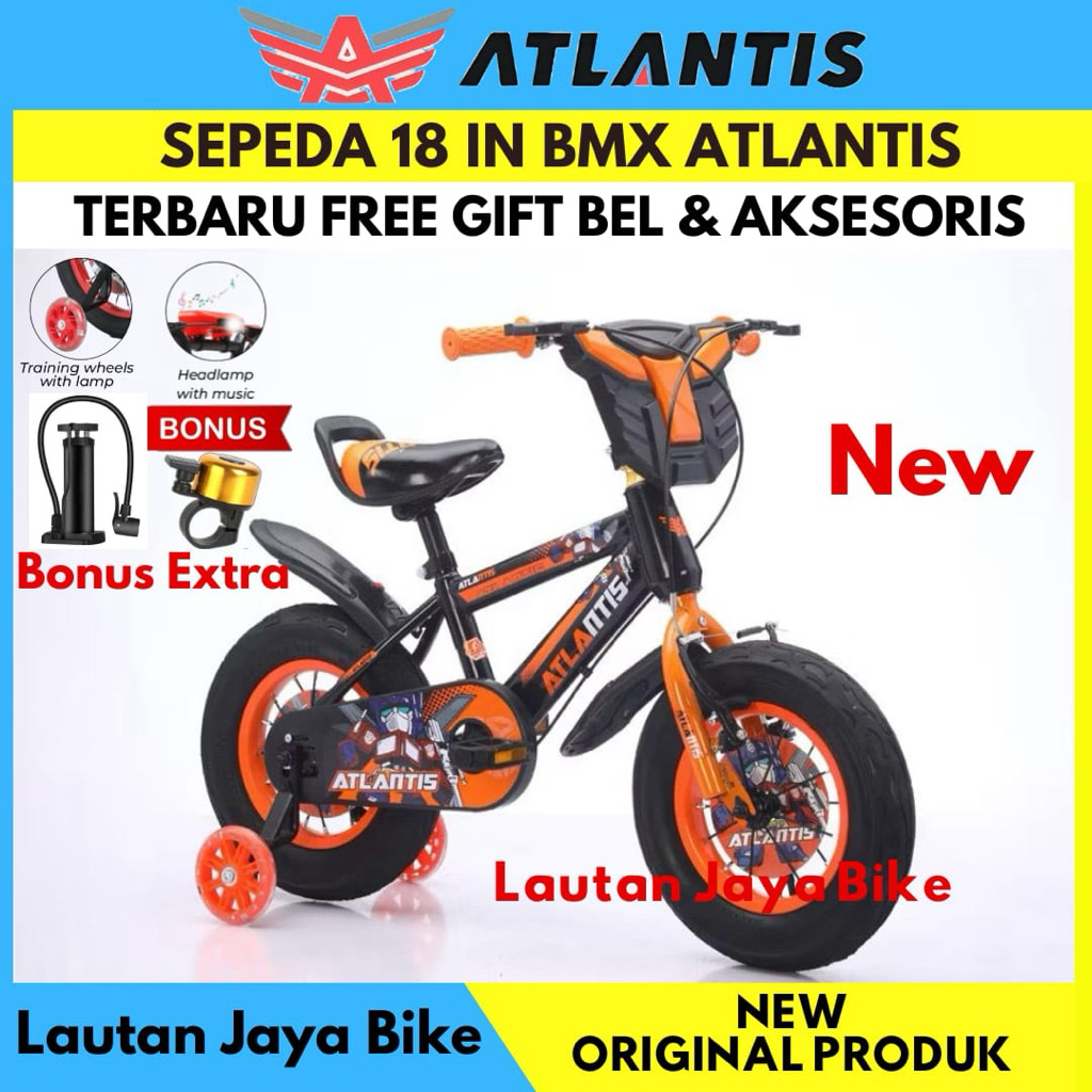Sepeda Anak Laki Laki 12 16 18 KING ATLANTIS Terbaru