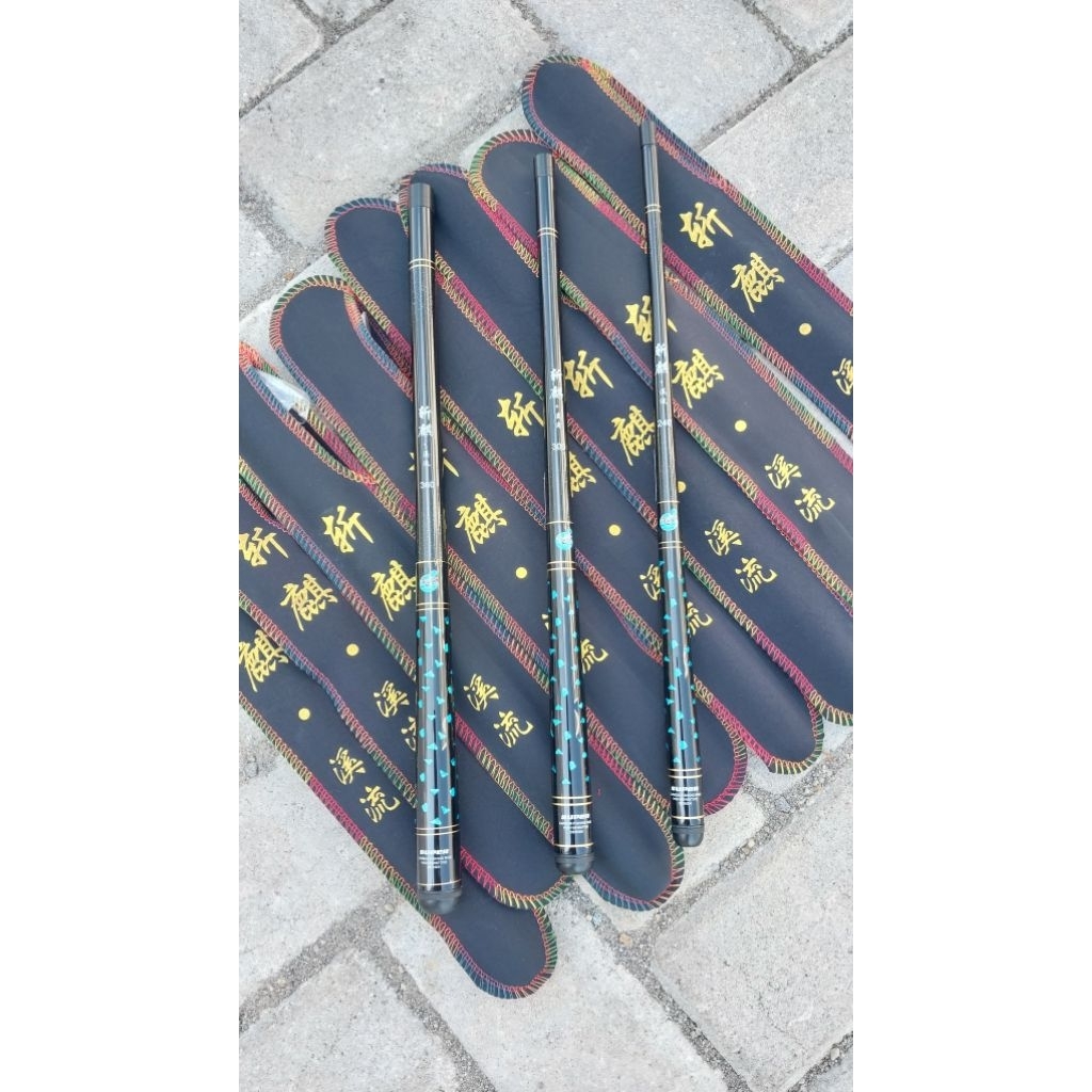 Tegek Pancing Import Huakui Hitam Yu Shark