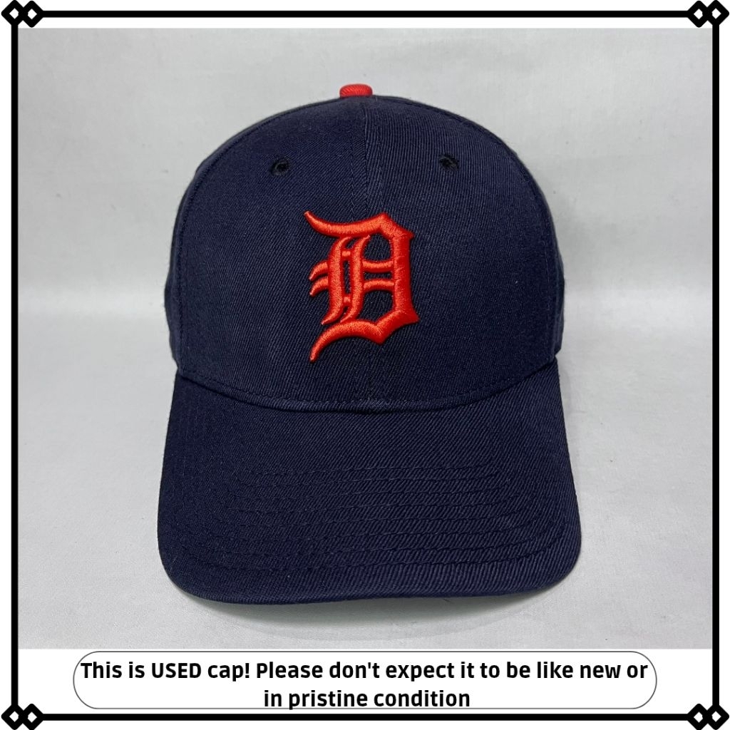 topi MLB newera Detroit builtup original second preloved size L