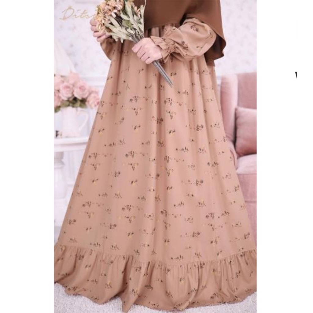 Ditsy nightgown gamis Dress Ditsy XL dan 2XL