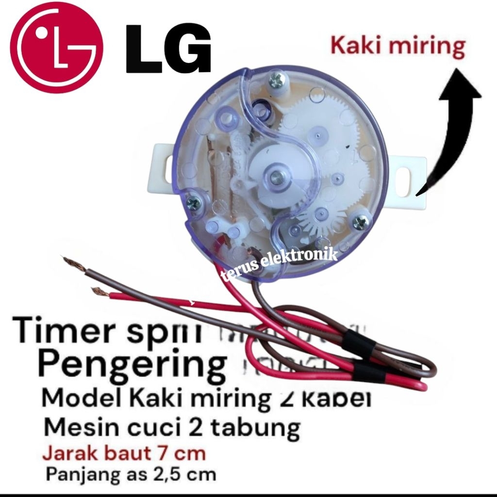 Timer spin pengering LG 2 kabel kaki miring mesin cuci 2 tabung LG