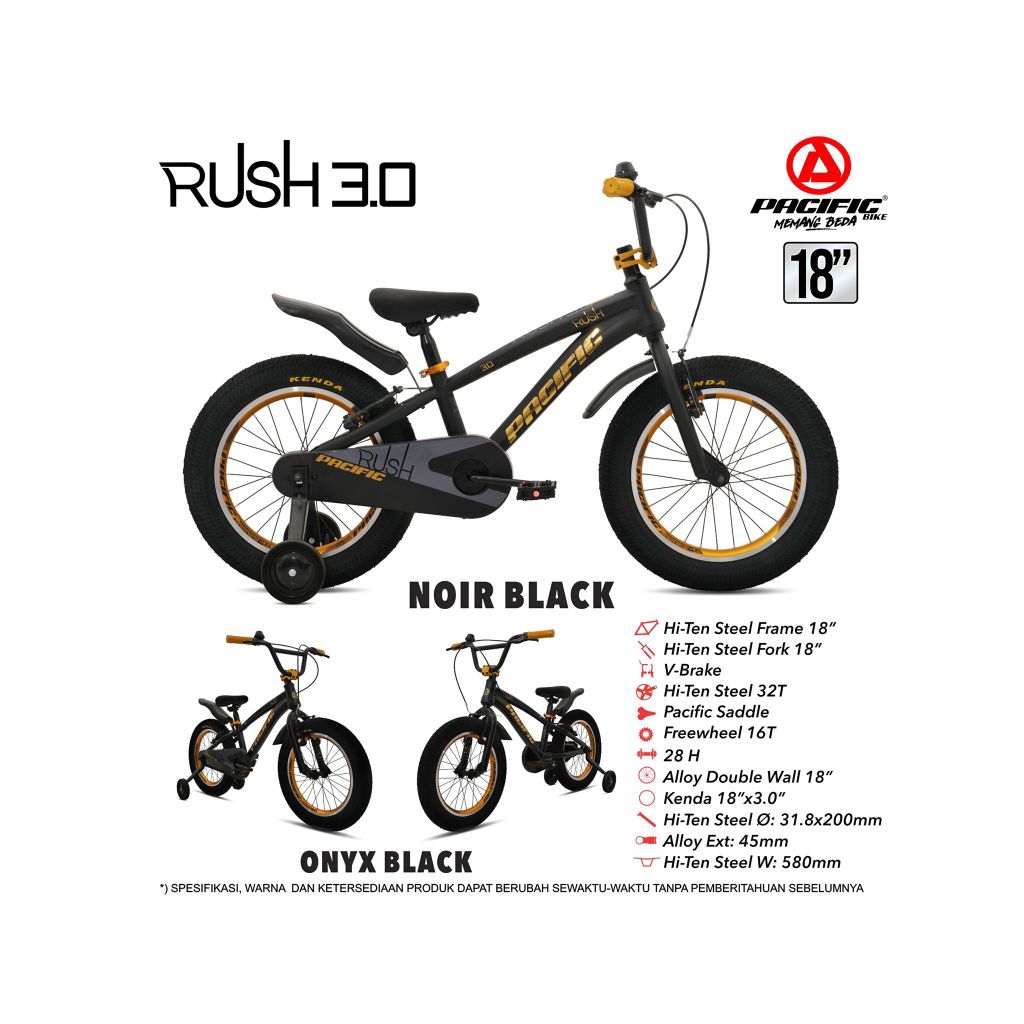 Sepeda Bmx 18 Inch Pacific Rush 3.0