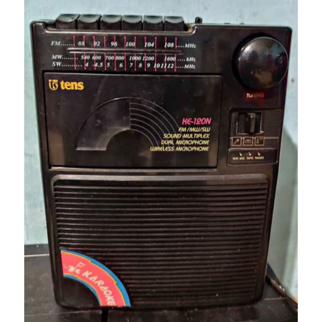 tens radio tape karaoke