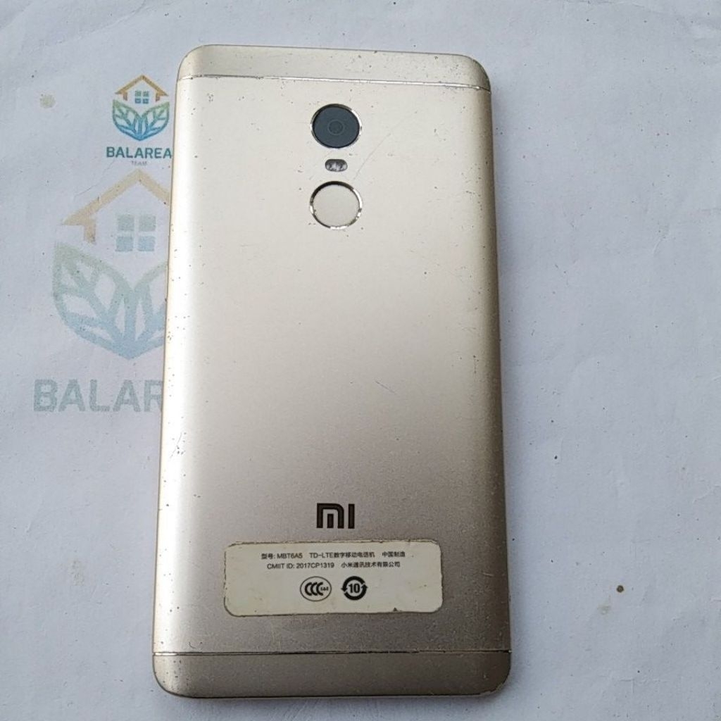 Backdoor back cover Fingerprint sidik jari Redmi note 4 original Copotan