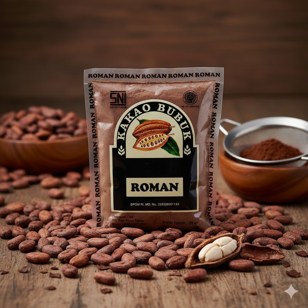 Coklat Bubuk Roman 35gr Cocoa Powder Halal BPOM