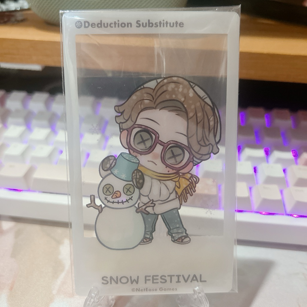 IdentityV - Snow Festival Clear Card Lucky Guy