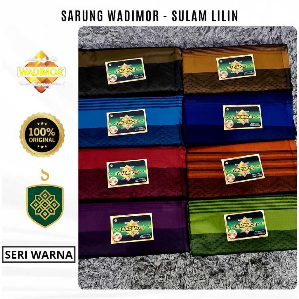 Sarung Wadimor Tenun Motif Sulam Lilin