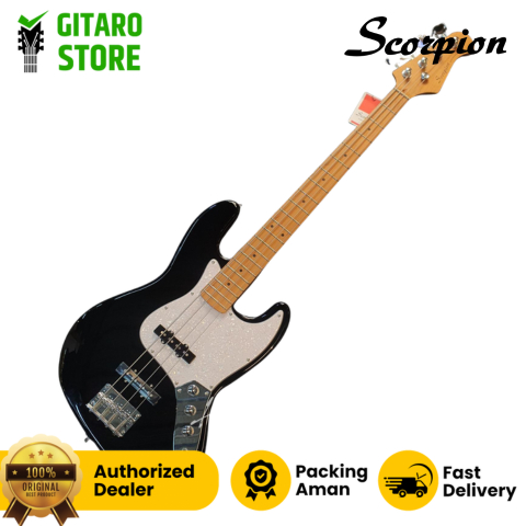 Scorpion JJ 20 Elektrik Bass Scorpion JJ20 Black Jaguar Series 4 String Original