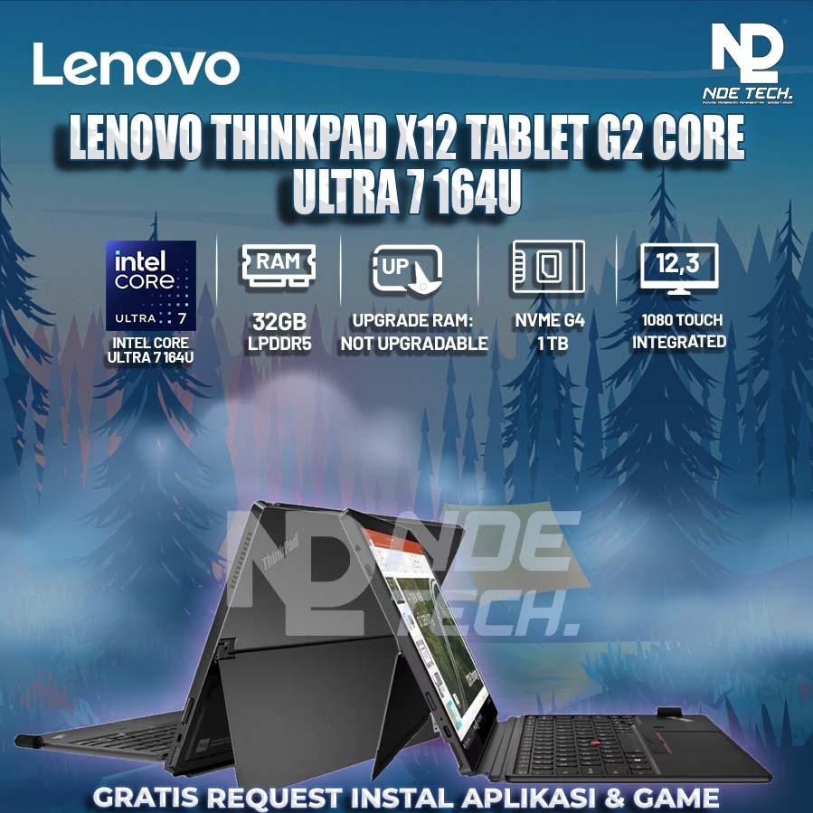 LENOVO THINKPAD X12 TABLET G2 CORE ULTRA 7 164U