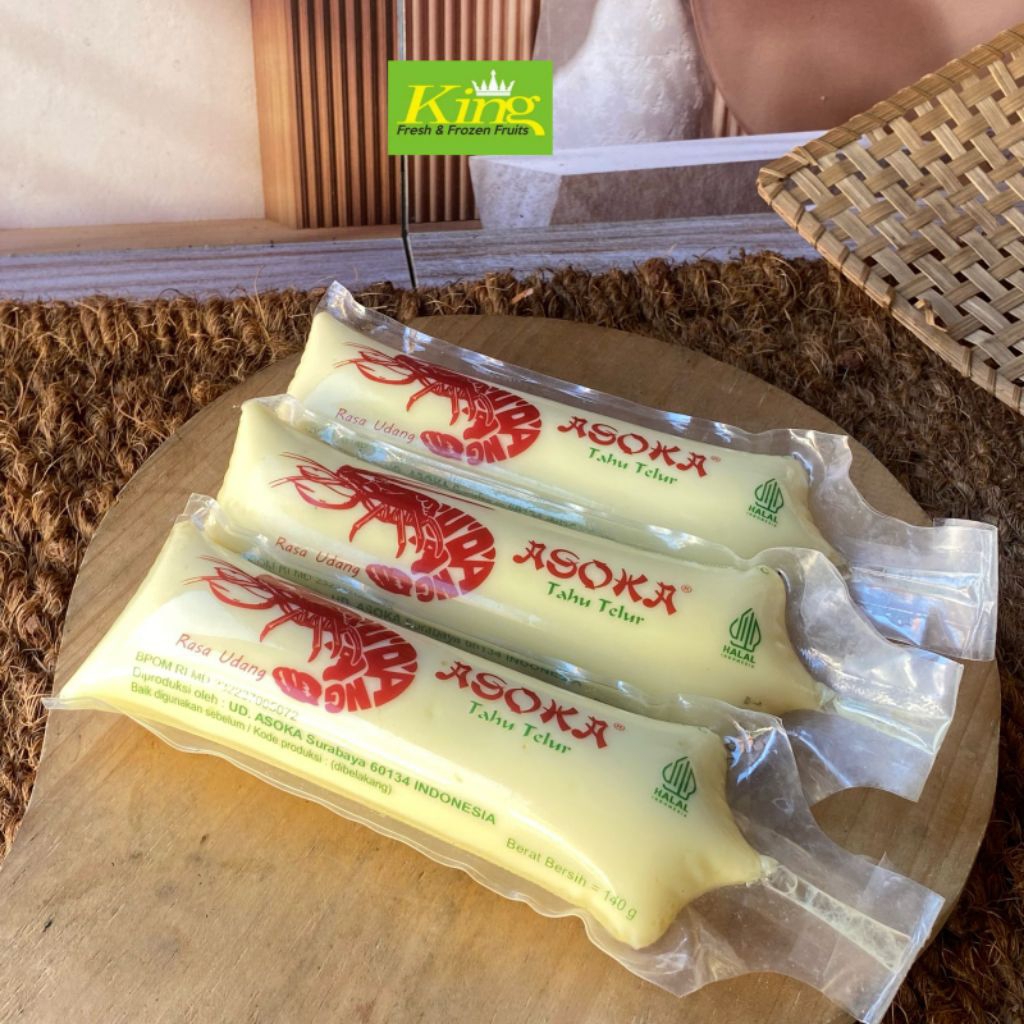 Tofu udang asoka, egg tofu udang, tofu udang asoka segar