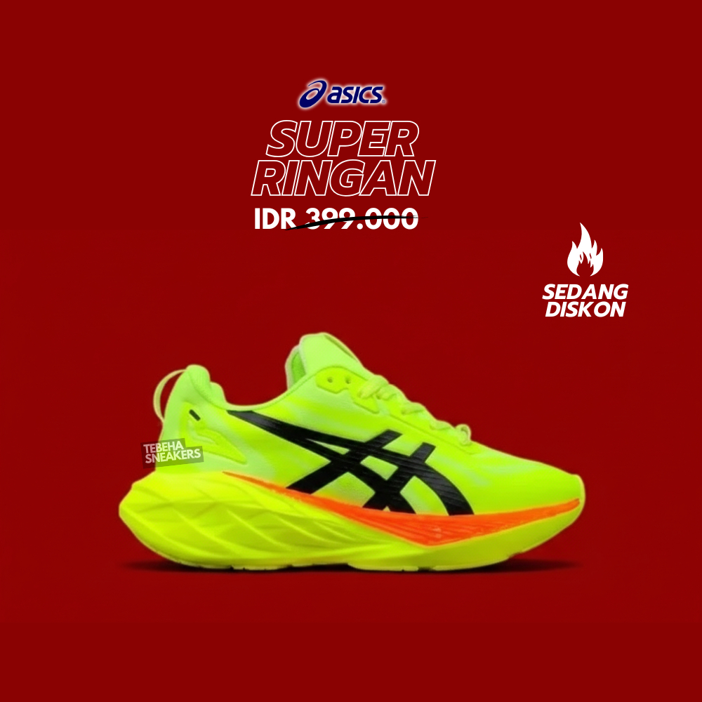 Sepatu  Pria Wanita  Running ringan  Volly Asics Putih BiruAnti Selip Sol Empuk untuk Jogging & Olah