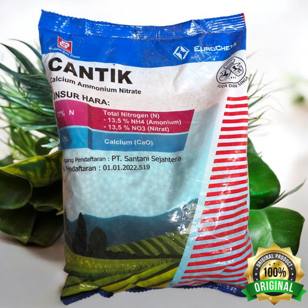 Pupuk NPK CANTIK Kemasan 1KG  Calsium Amonium Nitrate Pupuk Pertukbuhan Tanaman