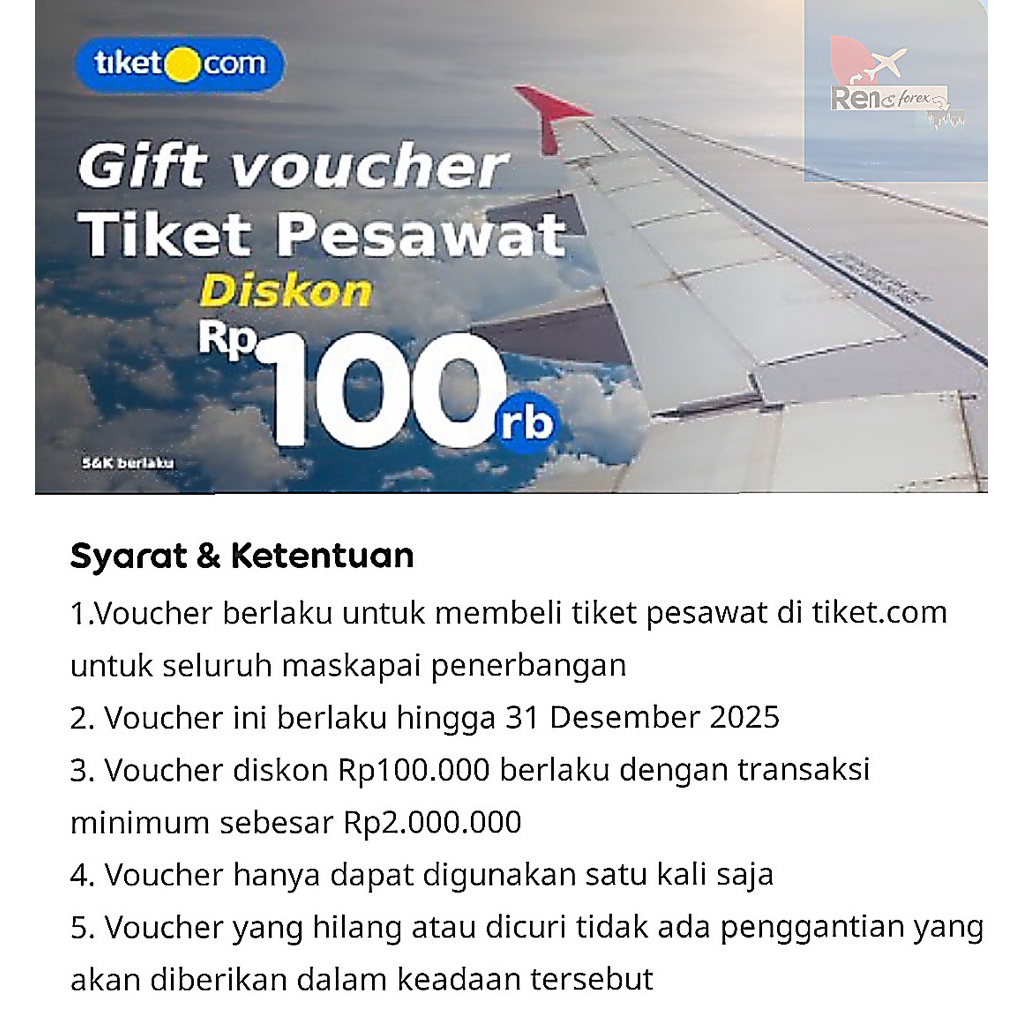VOUCHER TIKET COM POT 100k
