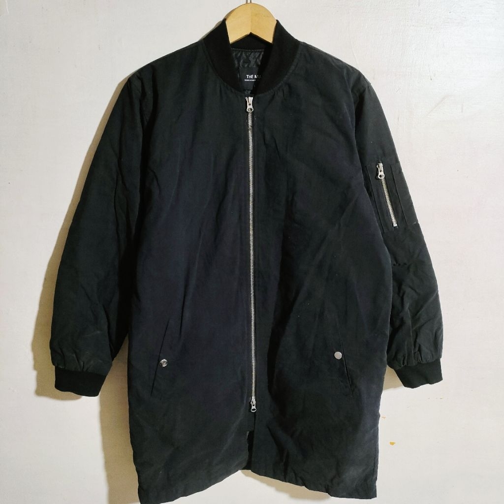 jacket bomber long coat the muji