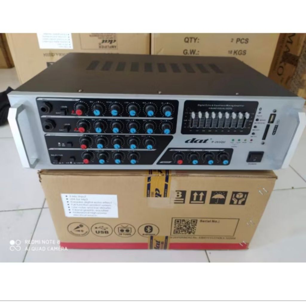 power amplifier dat DA-203 original support bluetooth