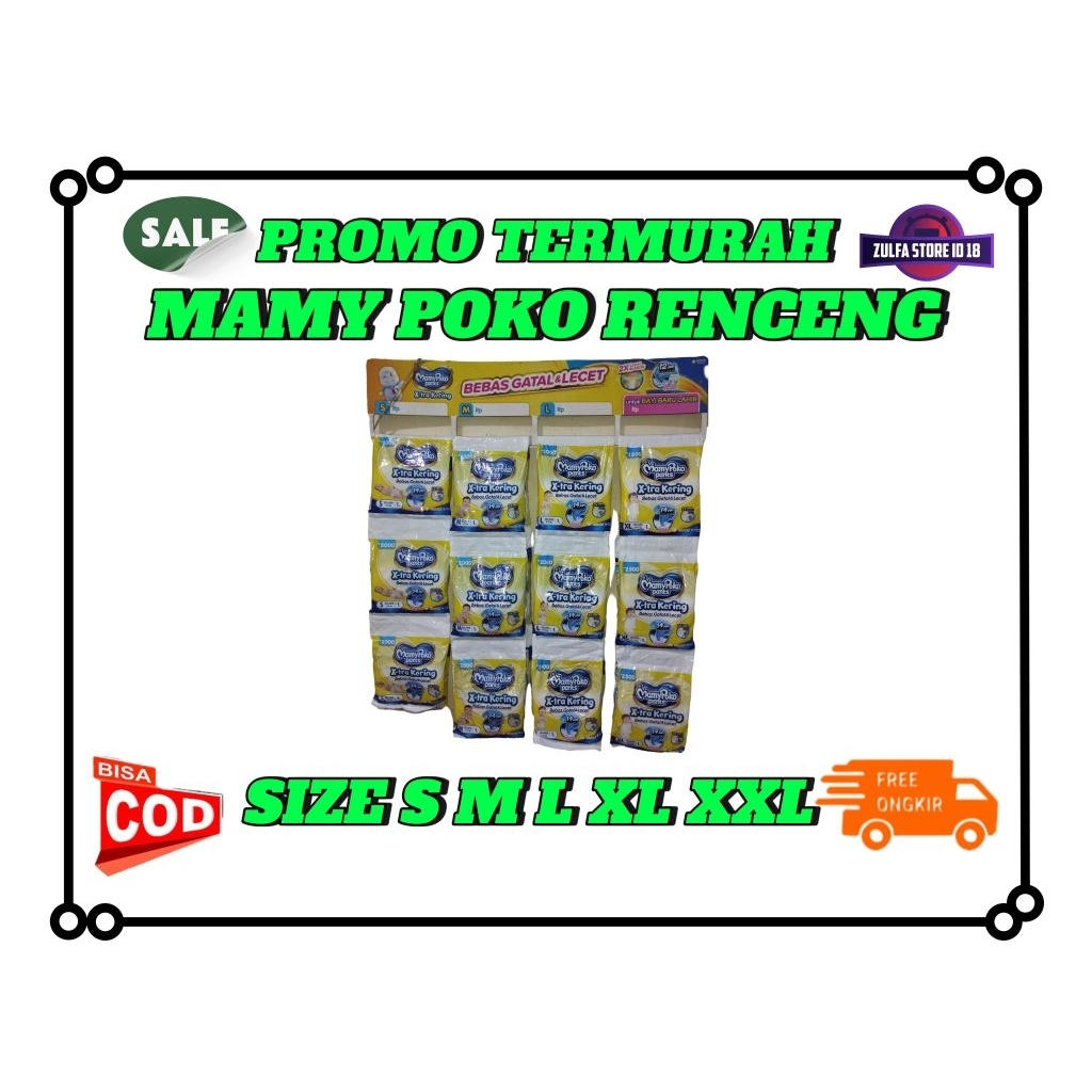 Mamy poko Pants - Popok Celana Bayi Satuan - Sachet 1pc Size S M L XL XXL