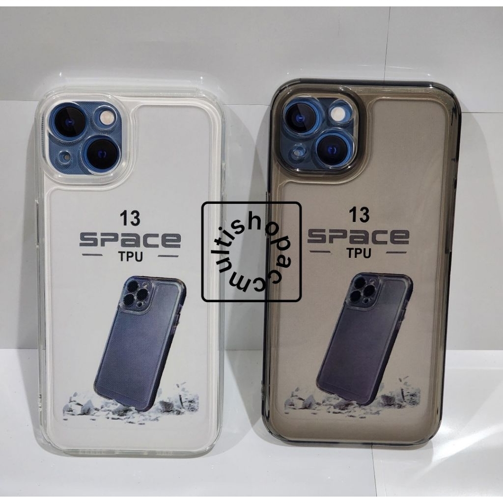 ShoFtCase IPHONE 13 / Transparan / Tpu Clear Case + Protector Camera