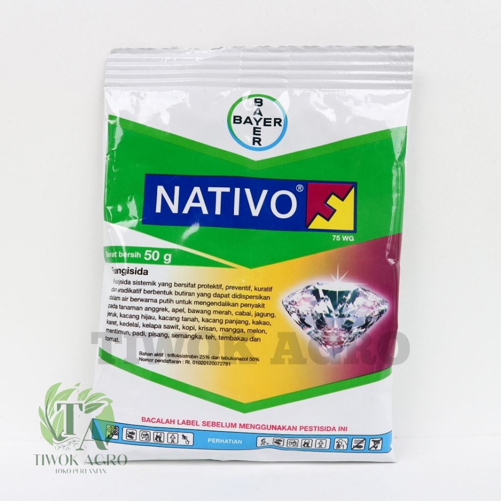 Fungisida Nativo 75 WG 50 gr: Fungisida Sistemik Plus ZPT untuk Semua Jenis Tanaman