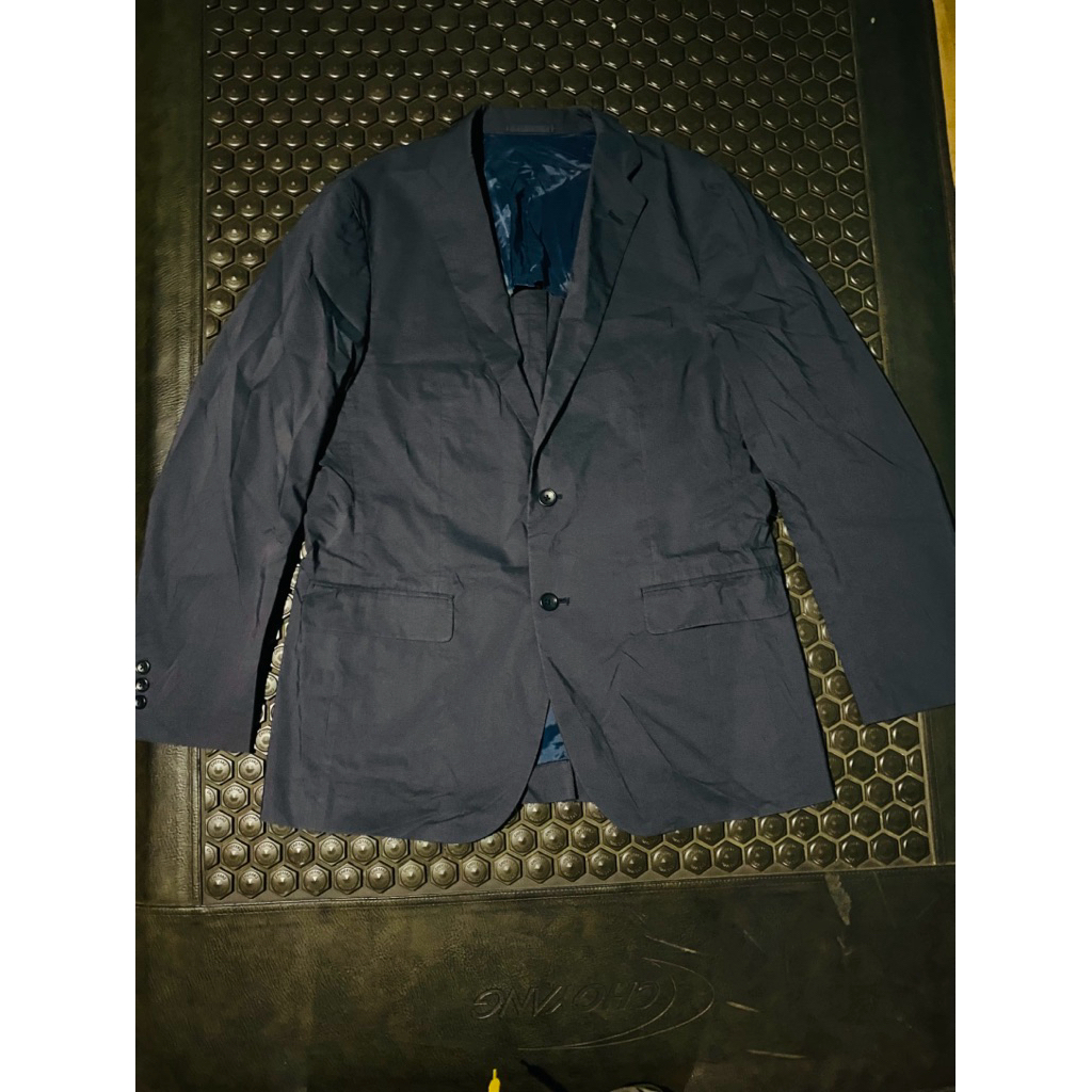BLAZER JAS UNIQLO BRANDED NAVY