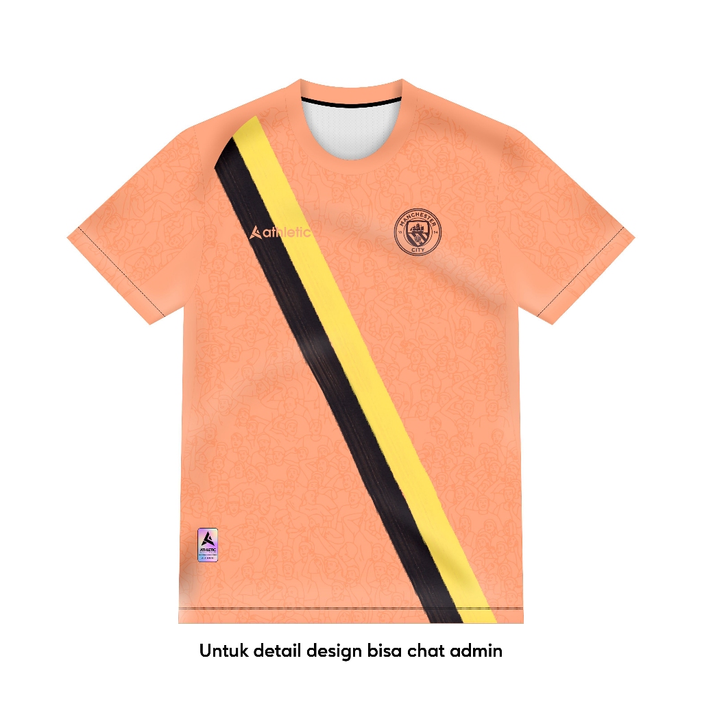 ATHLETIC SPORTWEAR - Jersey Bola Fantasy Man City GK 2025-2026 Womens Fullprinting Casual - Atasan L