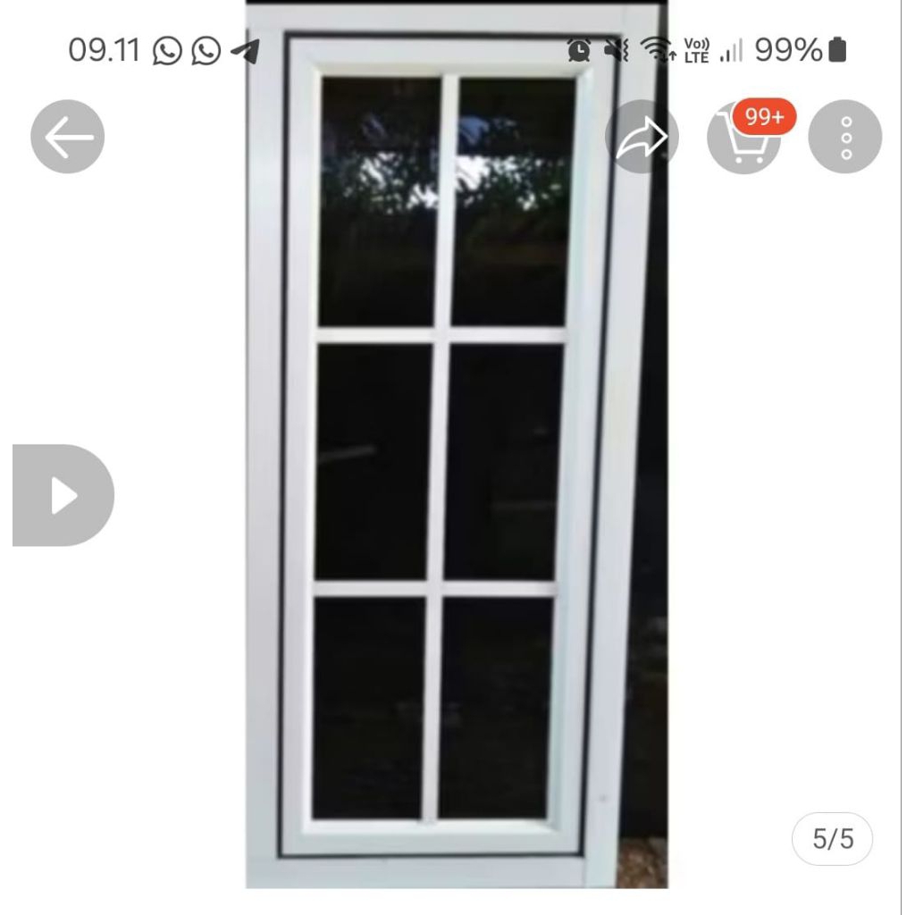 jendela almunium ornament 100x50,  150x60,4inc