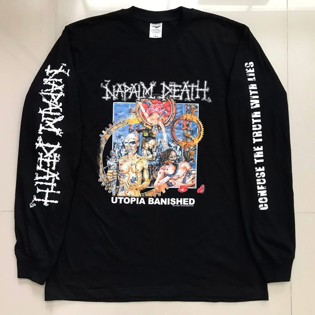 NAPALM DEATH utopia banished - LONG SLEEVE ORIGINAL released By Undying music