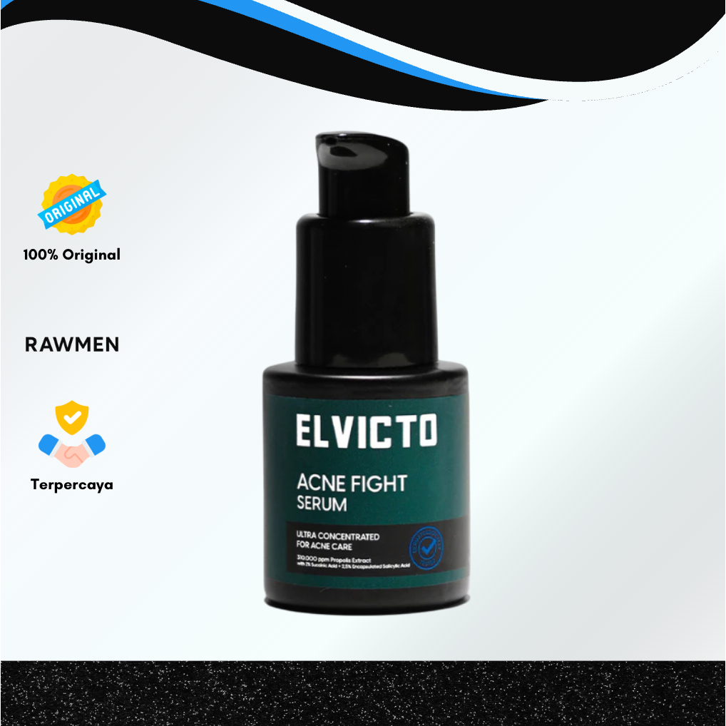 ELVICTO ACNE FIGHT SERUM 20ml |Serum Anti Jerawat Serum Pereda Jerawat Serum Wajah Pria Serum Jerawa