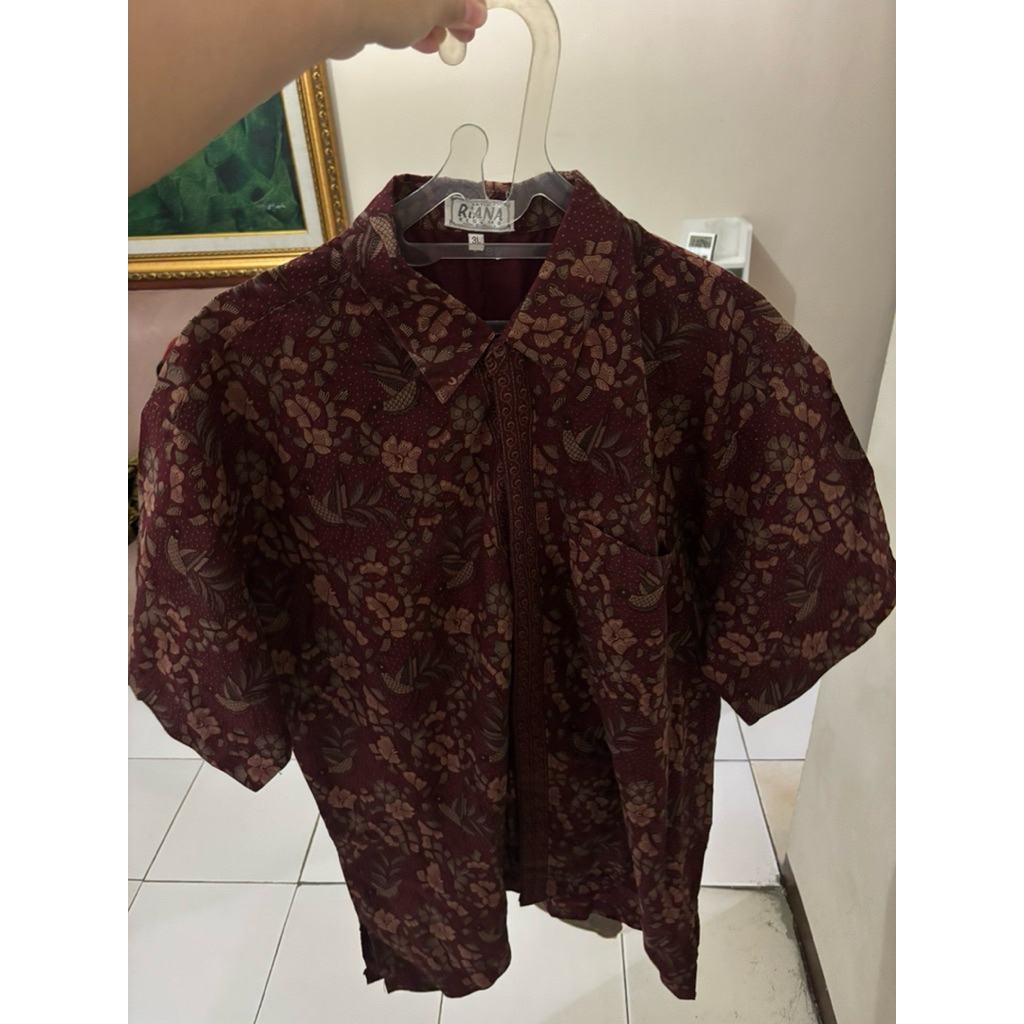 Kemeja Batik Riana Kesuma bekas preloved