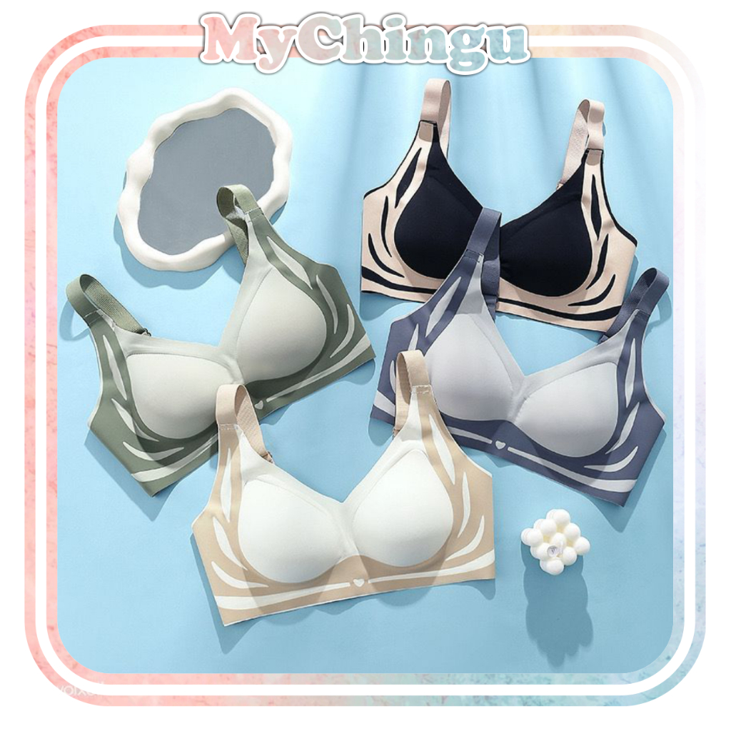 ❀ Chingu ❀ PW212 Bra Wanita Ada Pengait Belakang New Fashion Simple Tanpa Kawat Nyaman Buat Sehari H