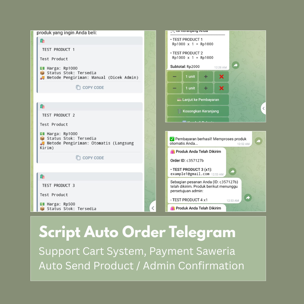 Script Bot Telegram Auto Order Payment Saweria
