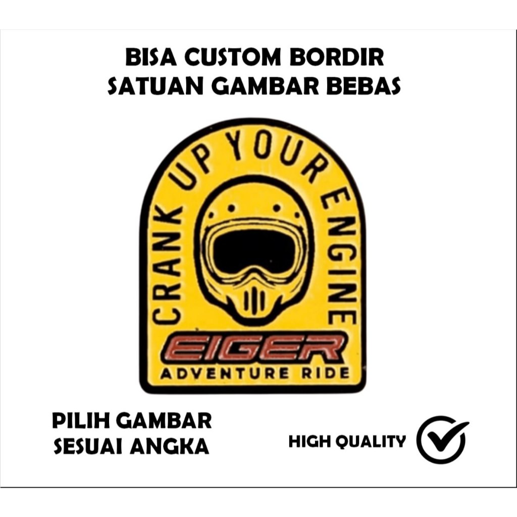 Emblem Patch Bordir Logo EIGER - IBP
