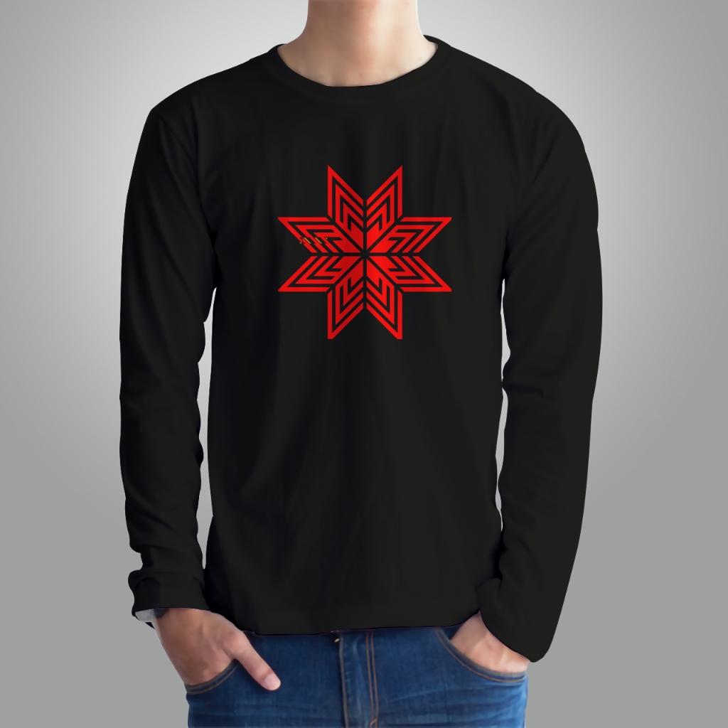 Tshirt Baju Distro Kaos Dewa 19 Lengan Panjang Black on Black  / Dewa 19 Pria Dan Wanita