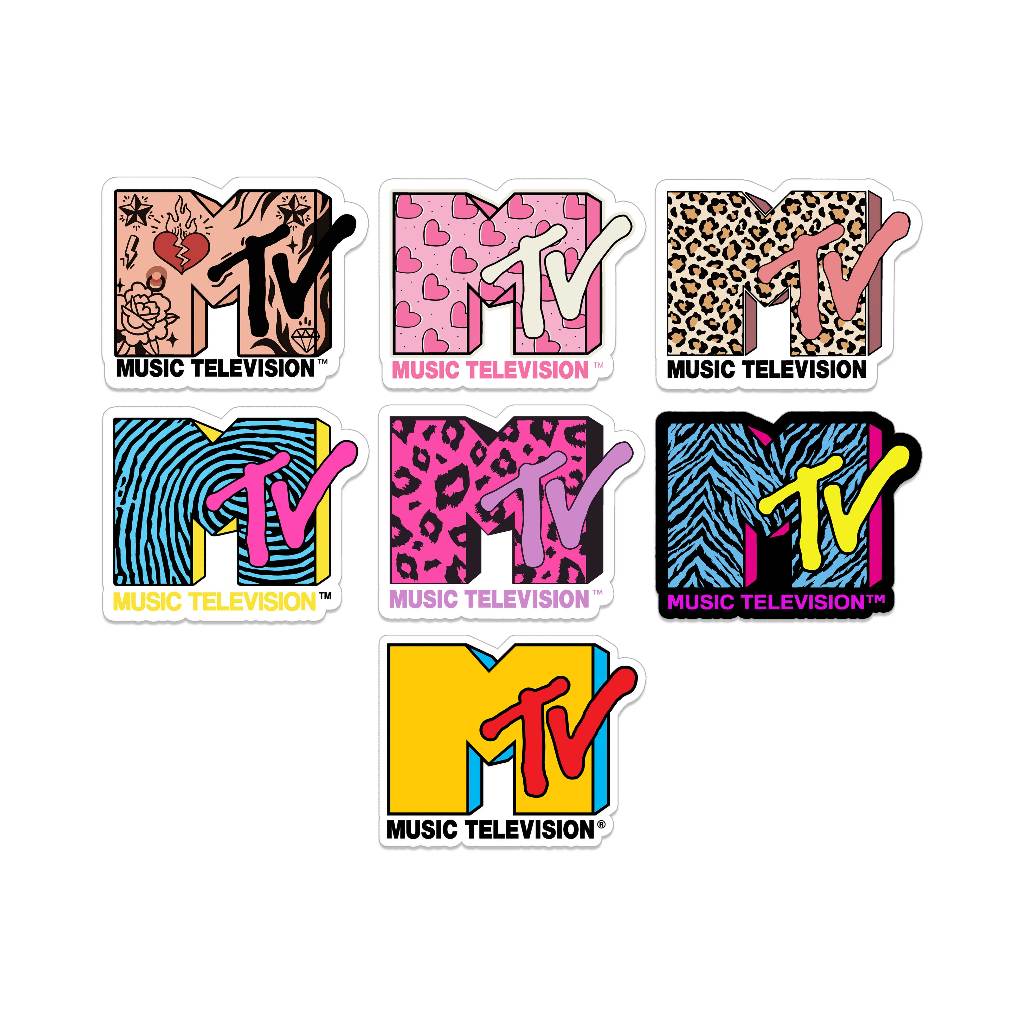 MTV Logo - Sticker PackSticker Vinyl | Stiker Helm | Stiker Tumbler | Stiker Mtv
