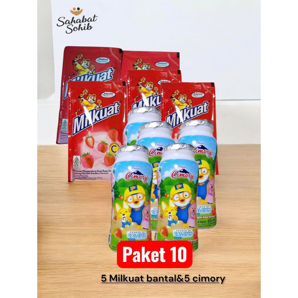 Paket 10mix(5 Milkuat botol&5 Cimory botol)