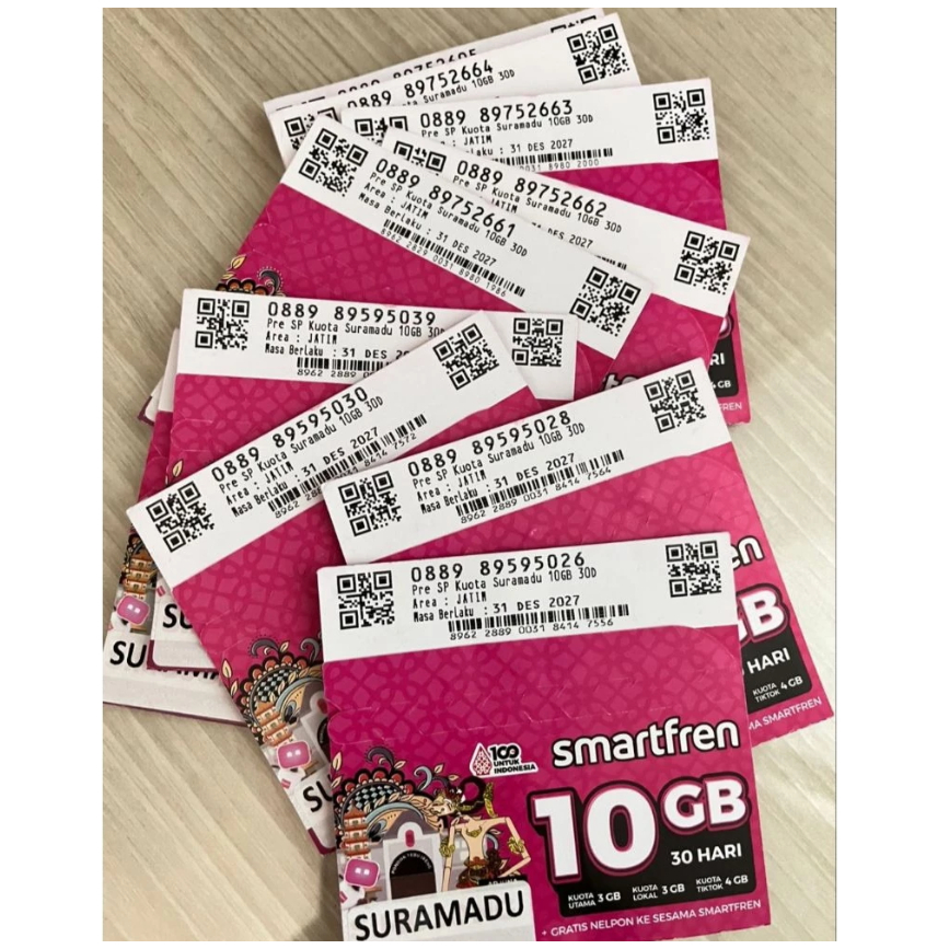Kartu Perdana Internet Smartfren 10GB 30 Hari Kuota Tiktok