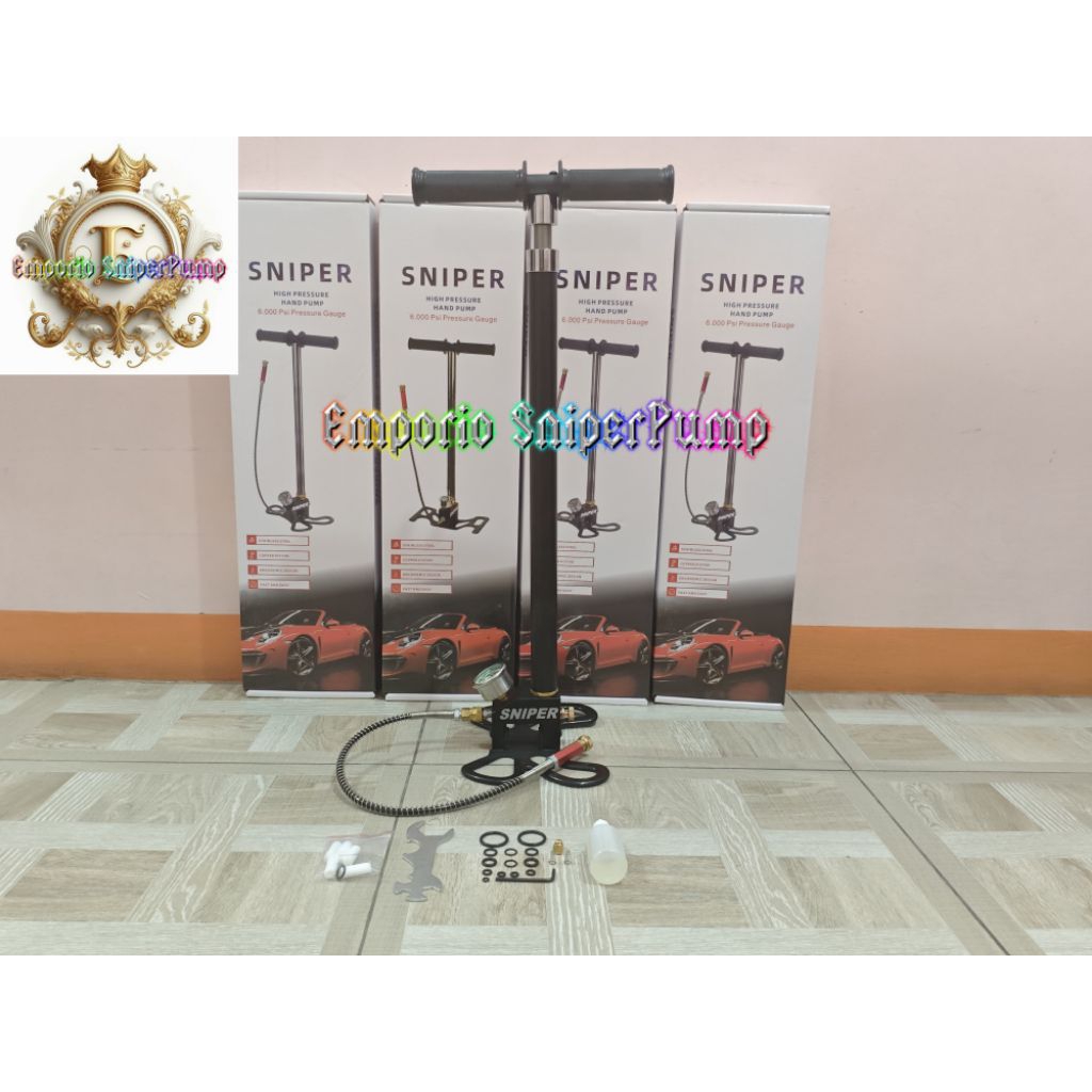 Pompa PCP 4 Stage Kaki Lipat QD, Pompa 4 Stage 6000psi Import, Pompa PCP 4 Stage Butterfly New QD