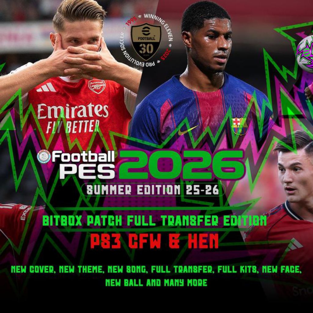 New Game PS3- PES 2026 BITBOX PATCHSUMMER PS3 Update - ready game ps2 ps3 ps4 cfw hfw