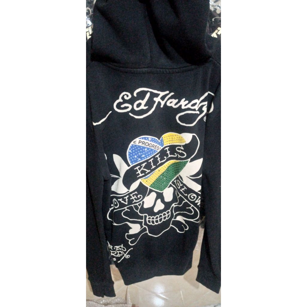 Hoodie Zipper Ed Hardy
