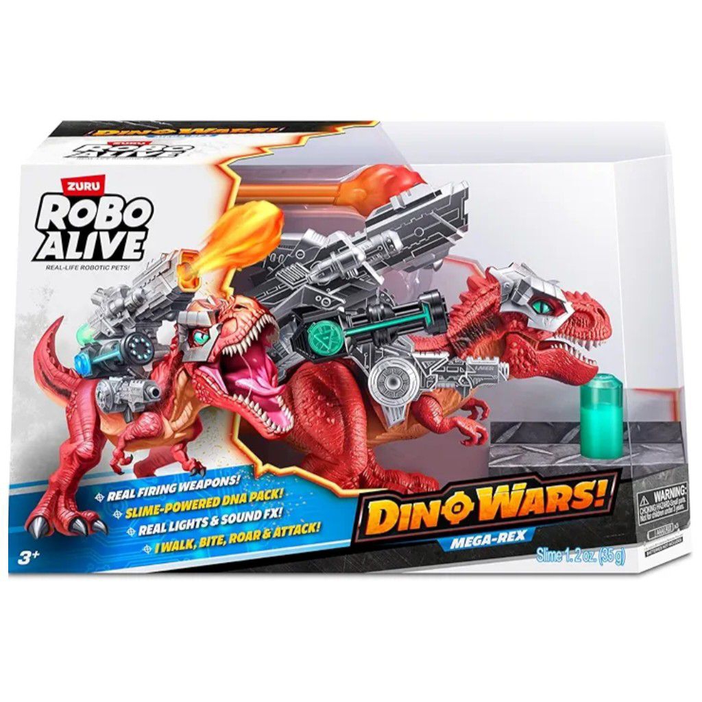 Zuru Robo Alive Dino Action Real Life Robotic Pets Dino Wars Mega Rex