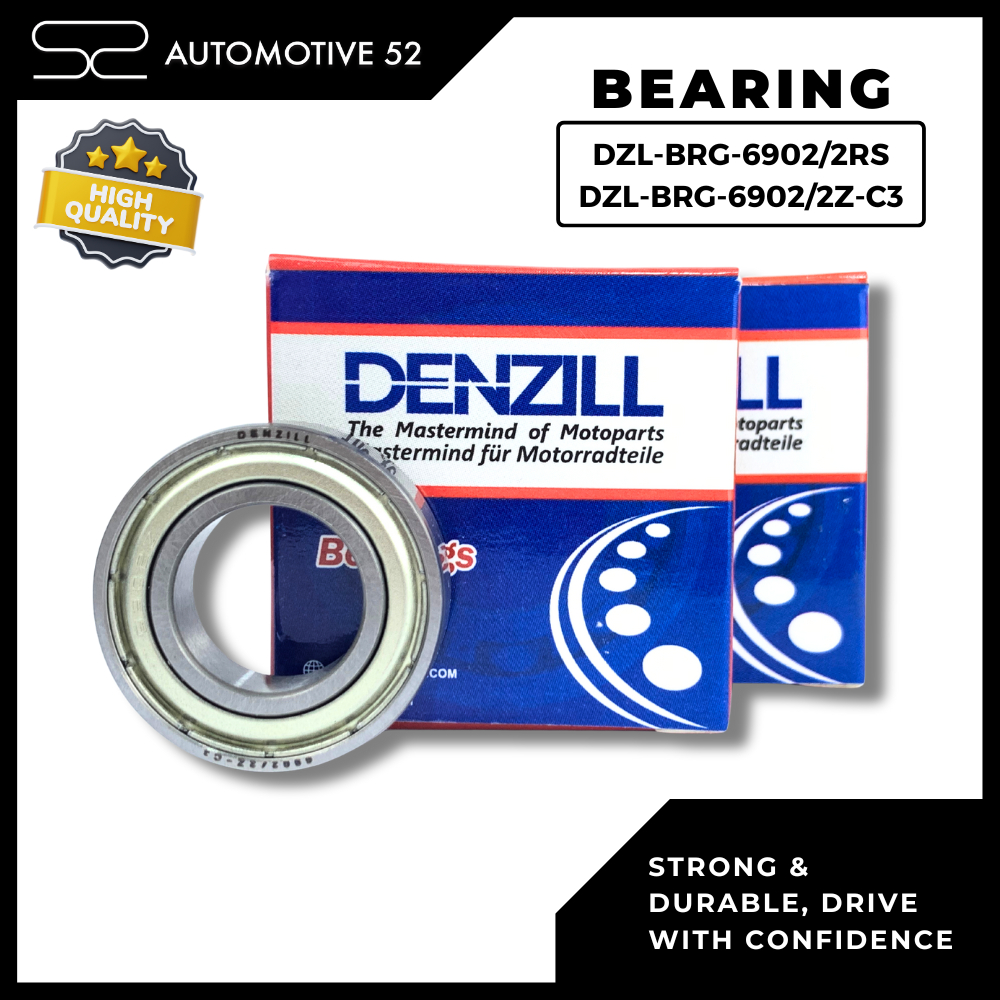 DENZILL KLAHER LAHER BEARING 2W DZL-BRG-6902/2RS | DZL-BRG-6902/2Z-C3 | BEARING MOTOR HIGH SPEED ORI