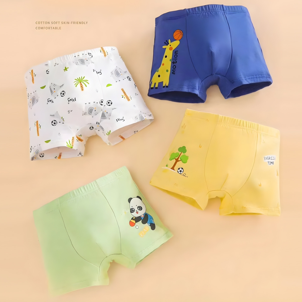 Celana Dalam Anak Laki Laki 12Pcs Boxer Anak Cowo Premium 2-14Tahun Boxer Anak Laki Laki #5943