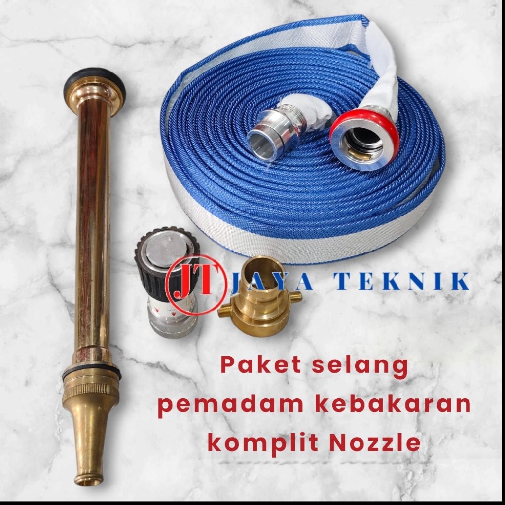 Paket Selang Pemadam Kebakaran Komplit Nozzle Pemadam Machino Uk.1.5 inch