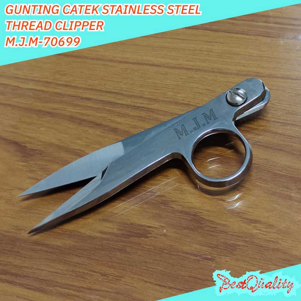 ( Stainless Steel ) Gunting Potong Benang Jahit Thread Clipper - Cekris Cutter Mesin Jahit M.J.M-706