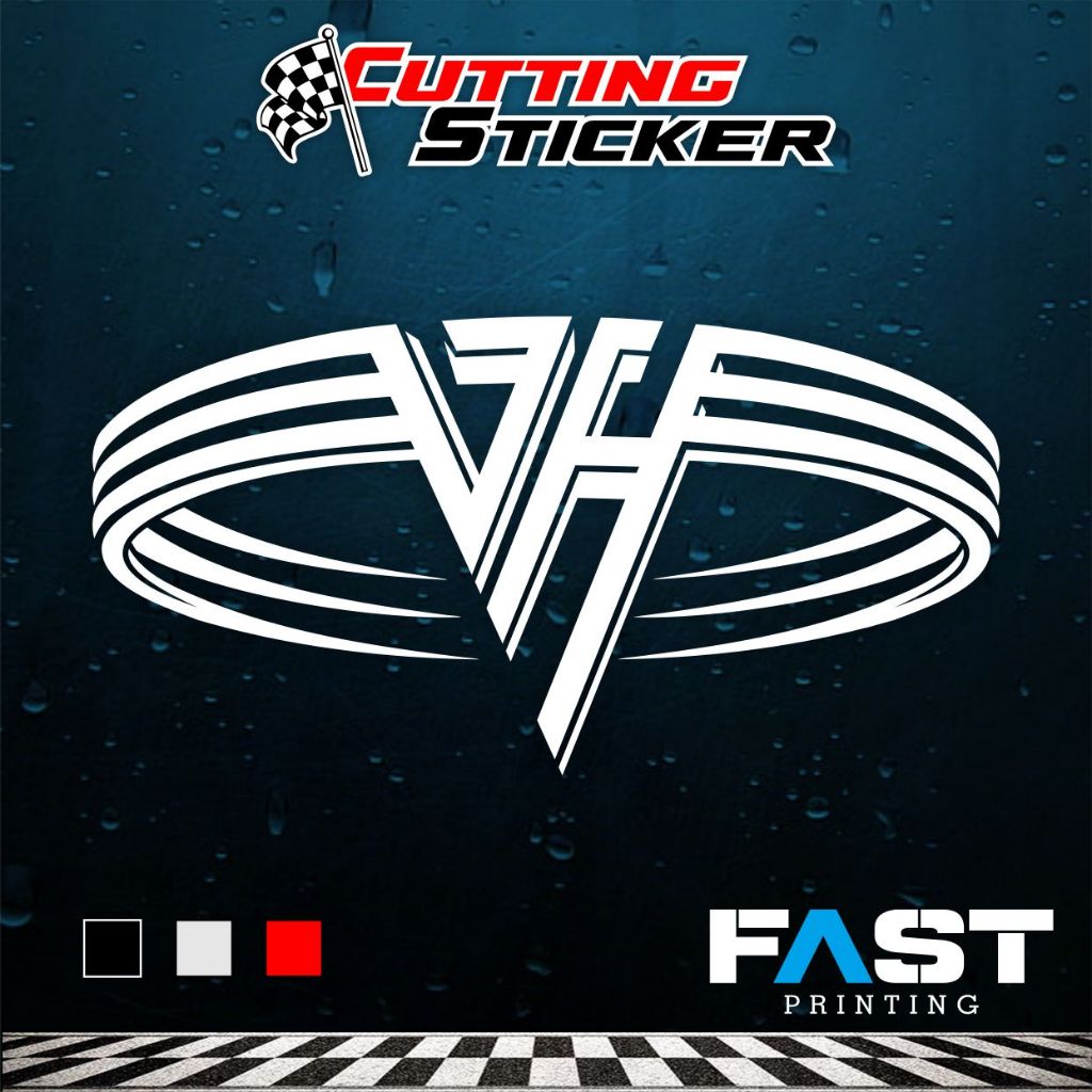 CUTTING STICKER LOGO VAN HALEN l STIKER MOBIL MOTOR KEREN