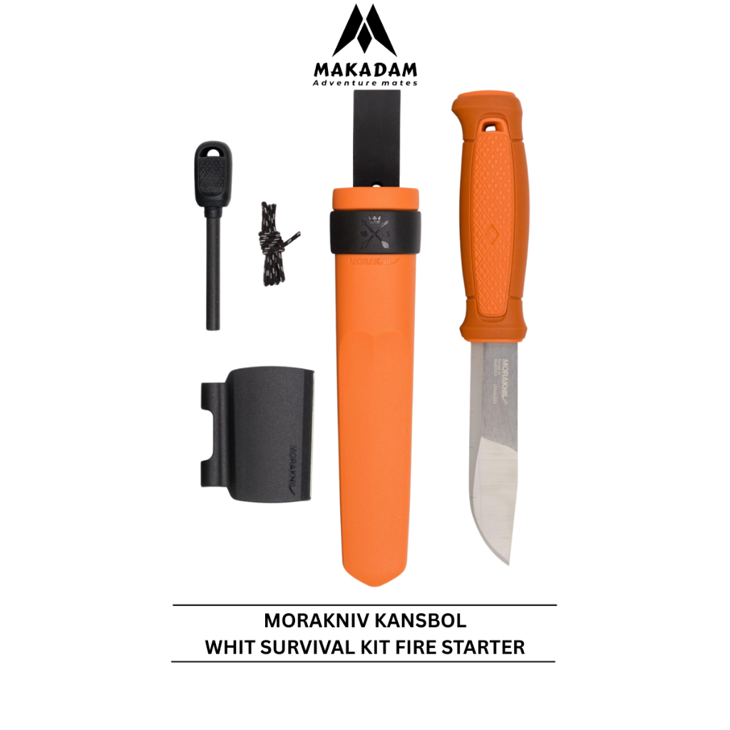 Pisau Morakniv Kansbol Outdoor Bushcraft Survival Kit Stainless Steel
