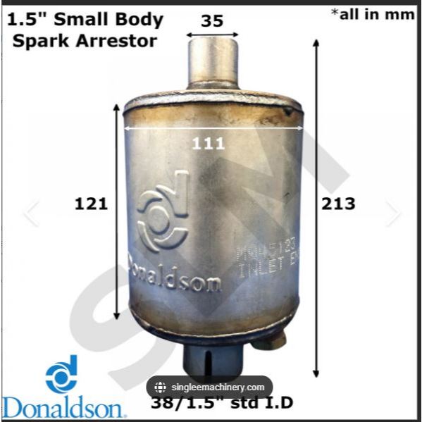 M060038 Donaldson Genuine Spark Arrestor 1.5" - Exhaust 1.5 Inchi