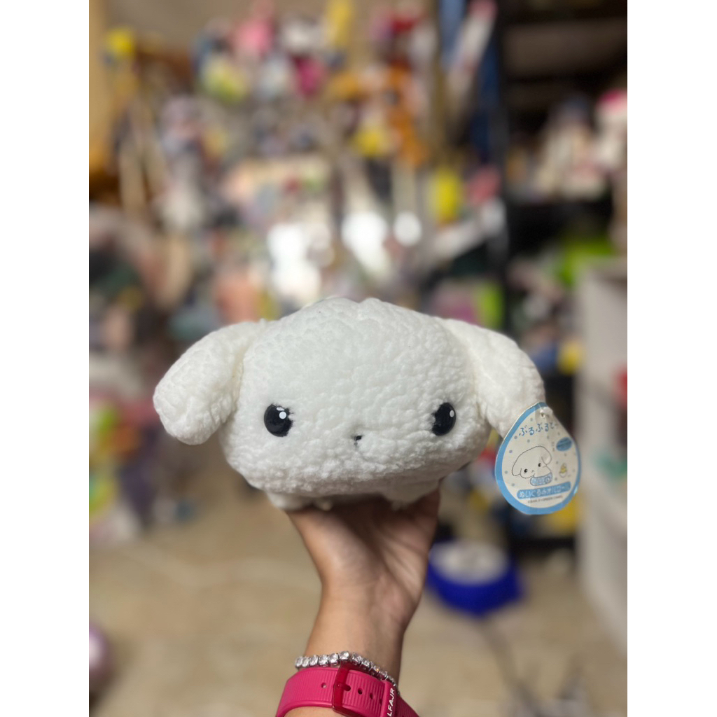 boneka buru buru dog white san x ( ada musik )