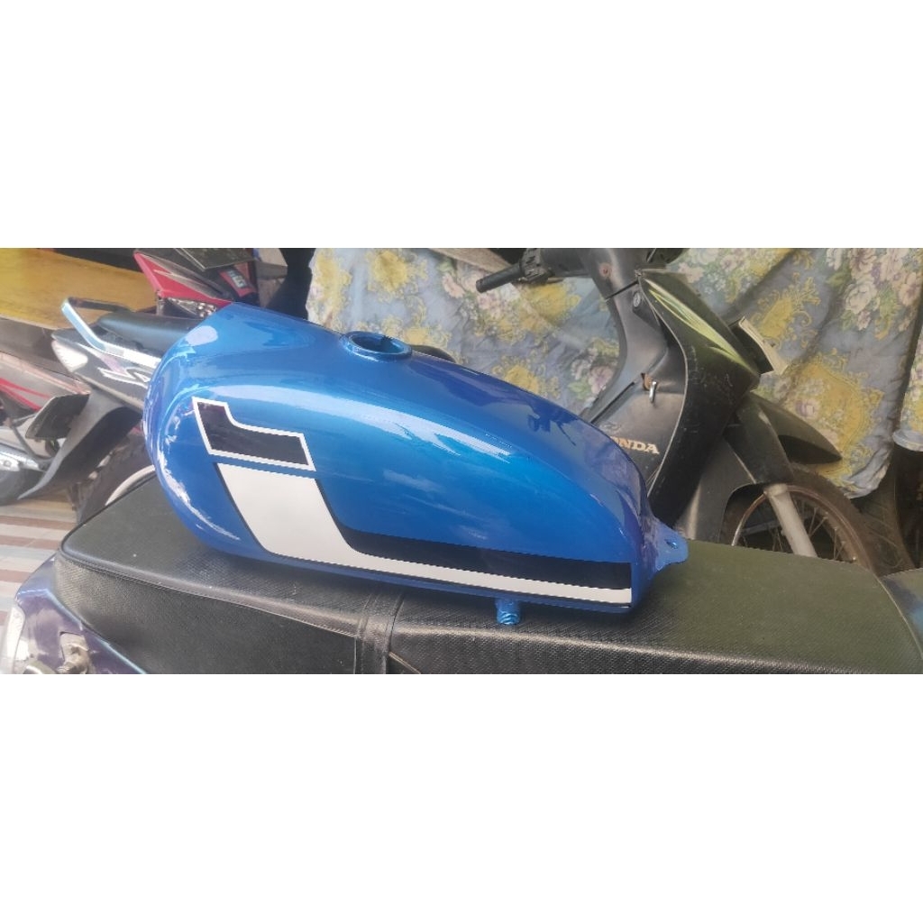 Tangki CB Yamaha DT Gemini tangki GT80 Biru